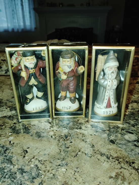 None Other - Vintage Ceramic Santa Figurine Ornament Christmas Multi-Color New